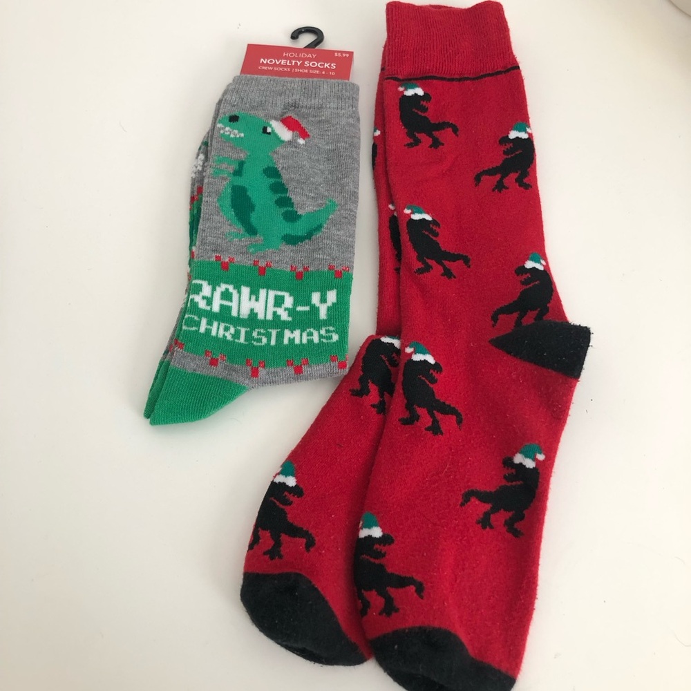 Christmas Dinosaur Sock Bundle